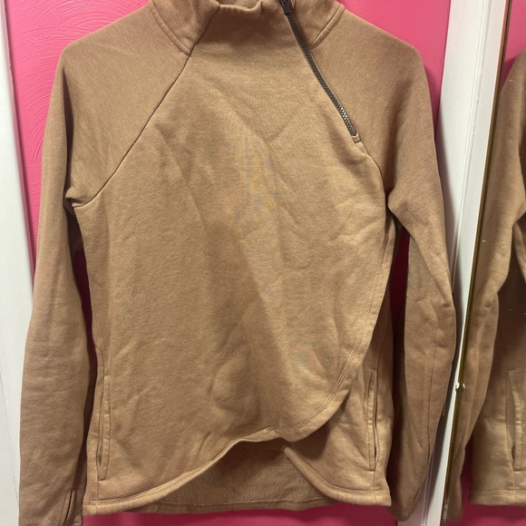 RBX Beige Pullover with Unique Zip - Picture 3 of 6